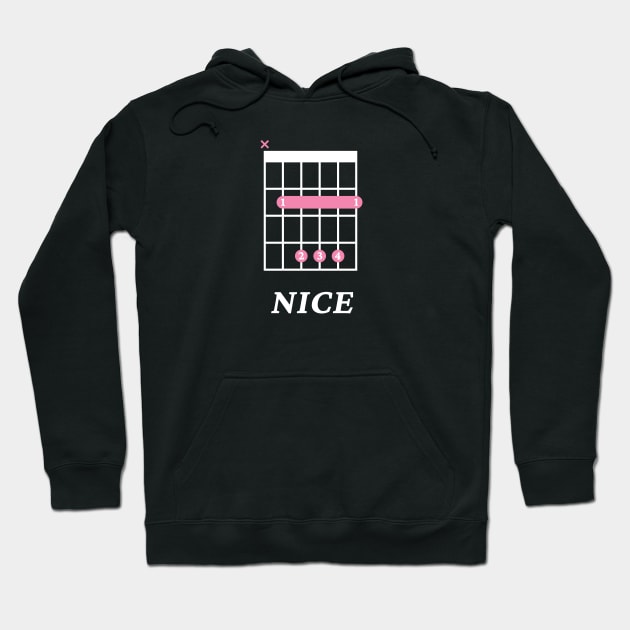 B Nice B Guitar Chord Tab Dark Theme Hoodie by nightsworthy